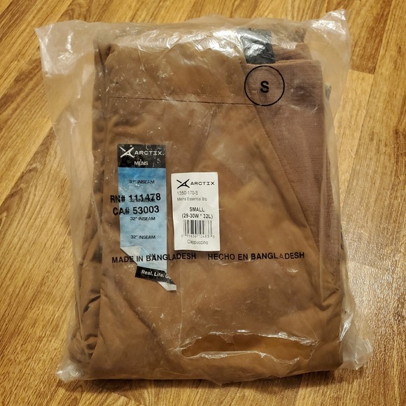 Arctix Essentials Bib Overalls Men Small 29-30W Regular Inseam 32" Cappuccino‎ - Picture 1 of 7